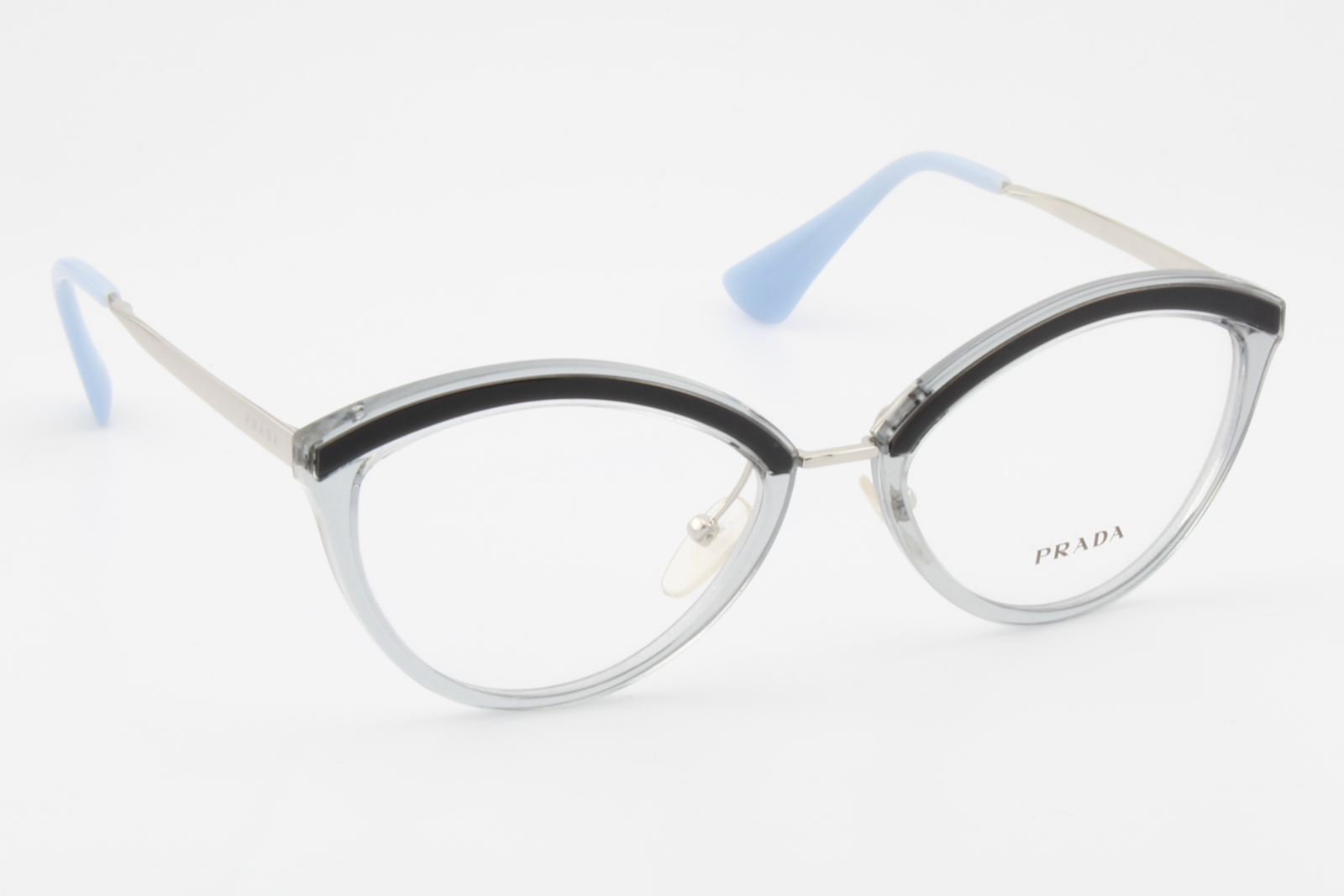 Prada VPR14U  Female Cat Eye Glasses Frame Grey 52mm