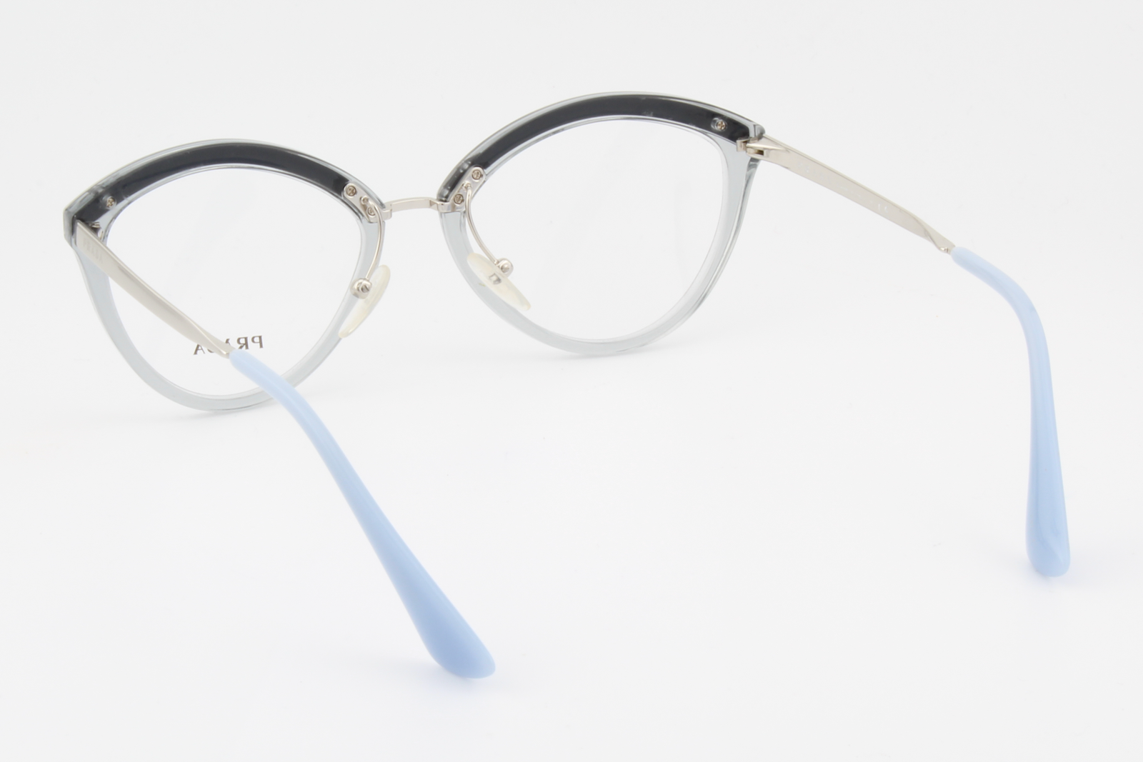 Prada VPR14U  Female Cat Eye Glasses Frame Grey 52mm