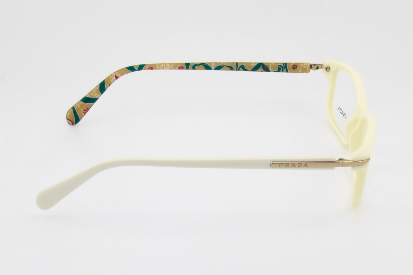 Prada VPR14N  Unisex Rectangular Glasses Frame Ivory 54mm