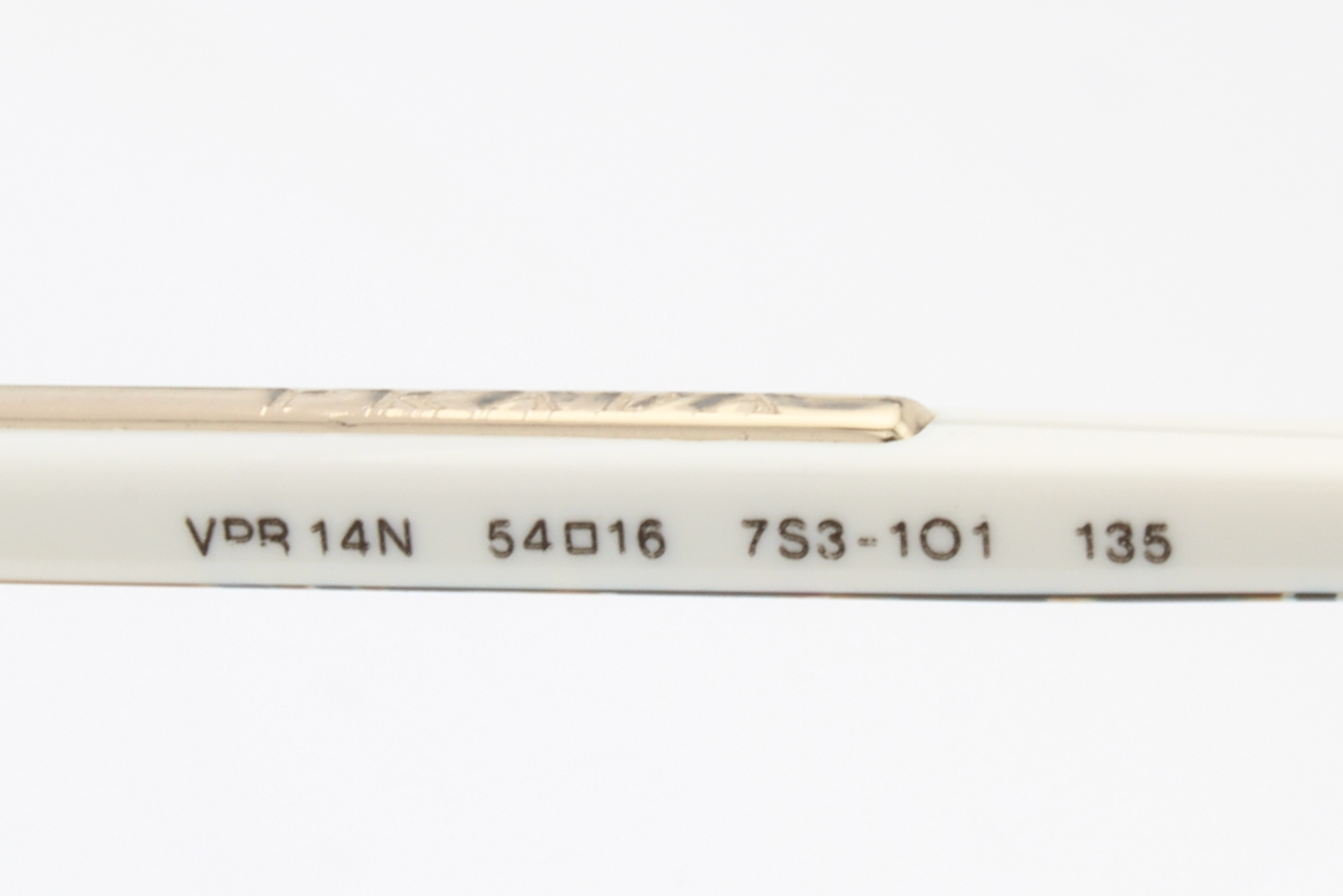 Prada VPR14N  Unisex Rectangular Glasses Frame Ivory 54mm