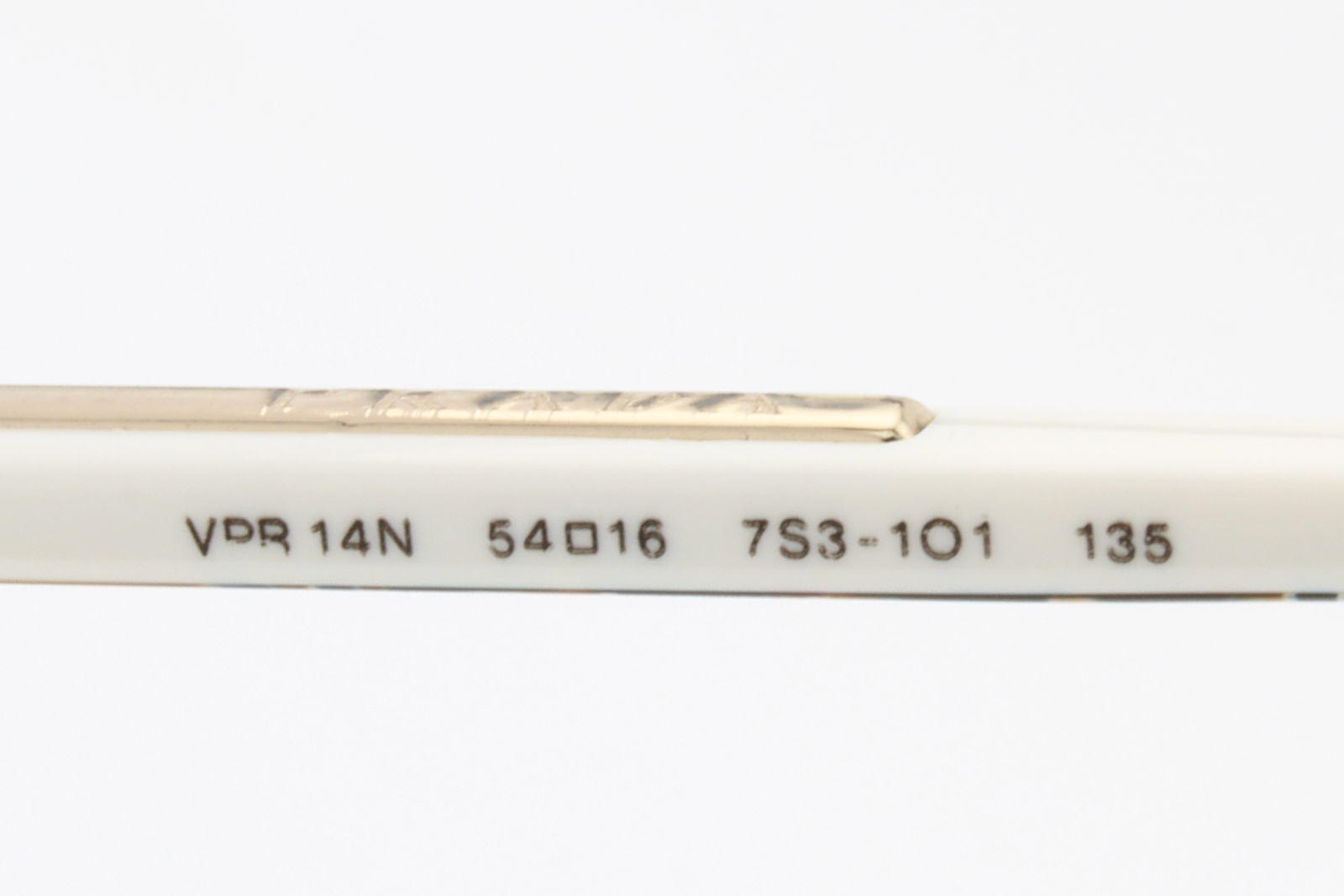 Prada VPR14N  Unisex Rectangular Glasses Frame Ivory 54mm