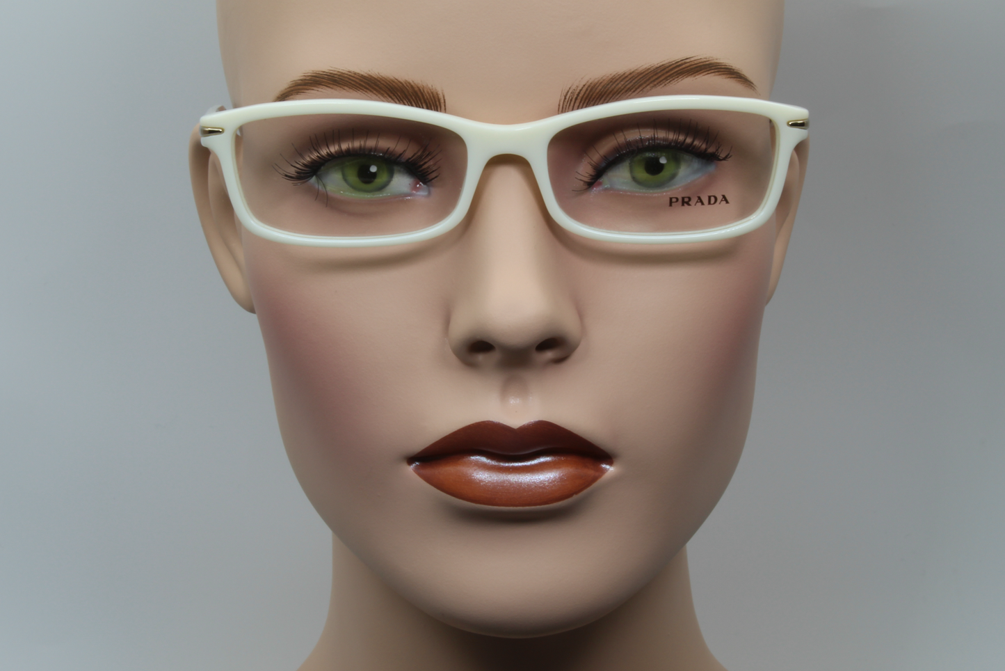 Prada VPR14N  Unisex Rectangular Glasses Frame Ivory 54mm