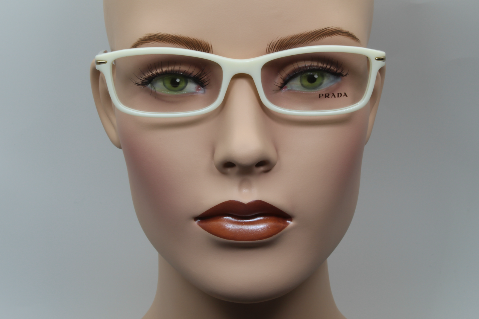 Prada VPR14N  Unisex Rectangular Glasses Frame Ivory 54mm