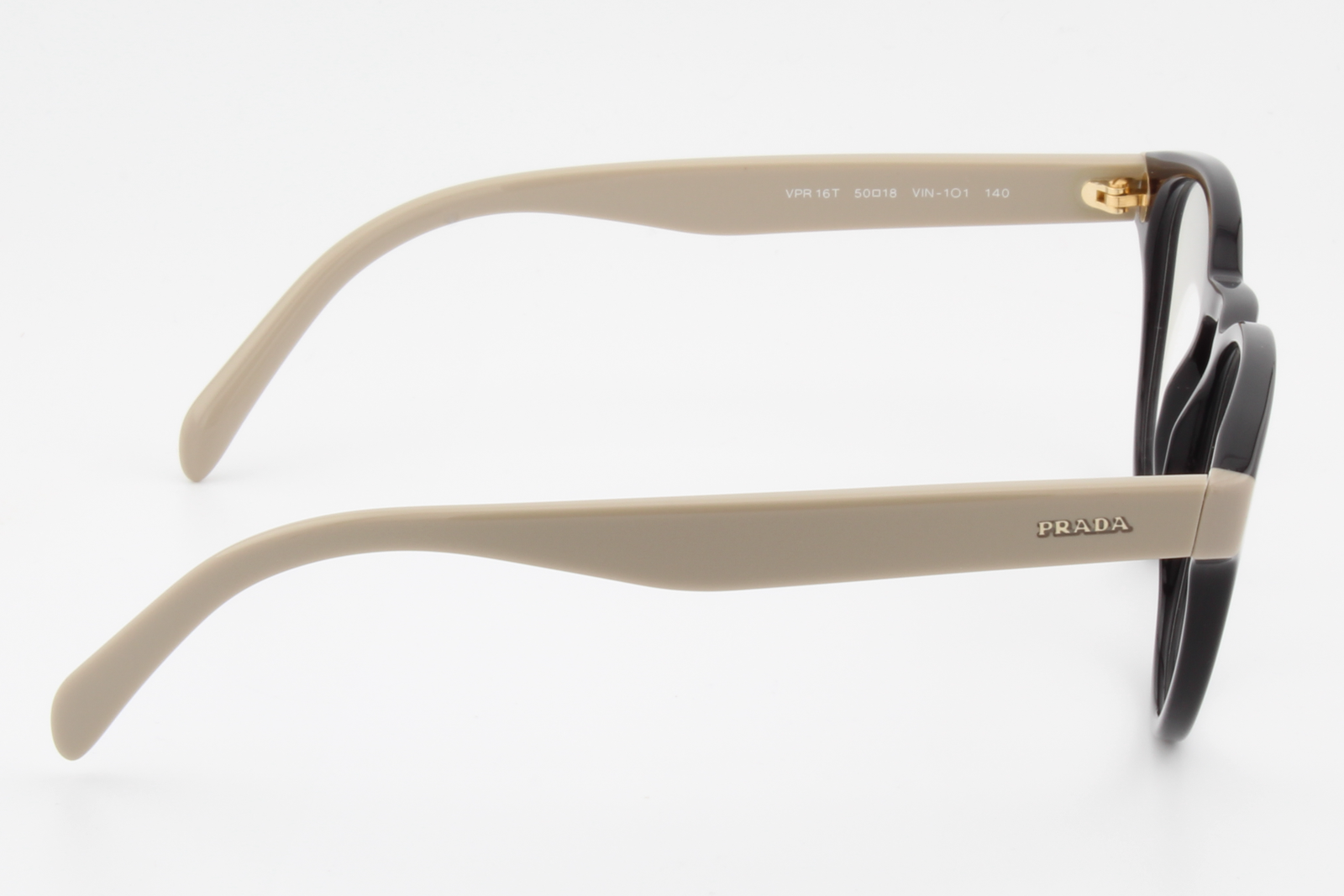 Prada VPR16T  Unisex Round Glasses Frame Purple, Biege 50mm