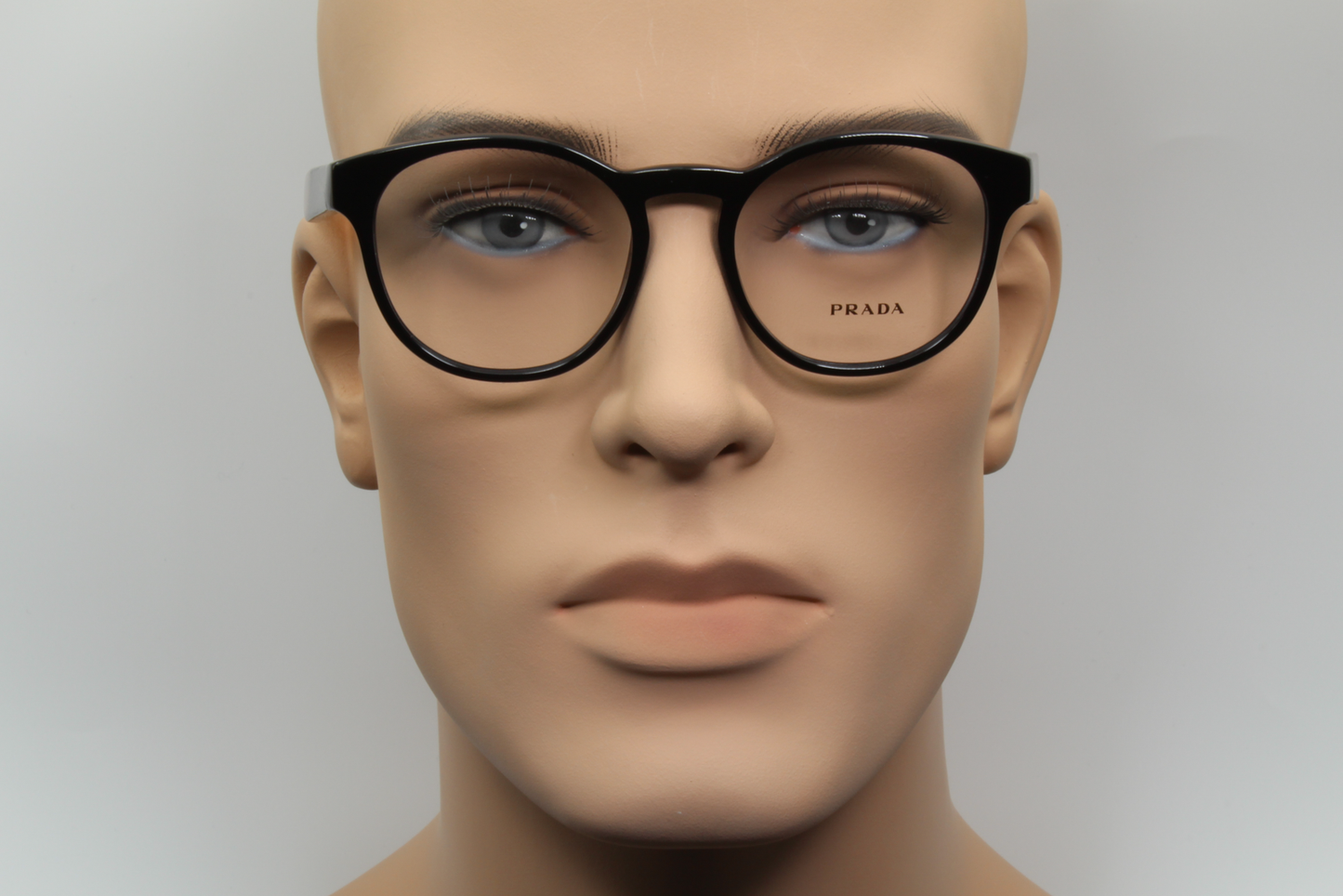 Prada VPR16T  Unisex Round Glasses Frame Black, Havana Brown 50mm