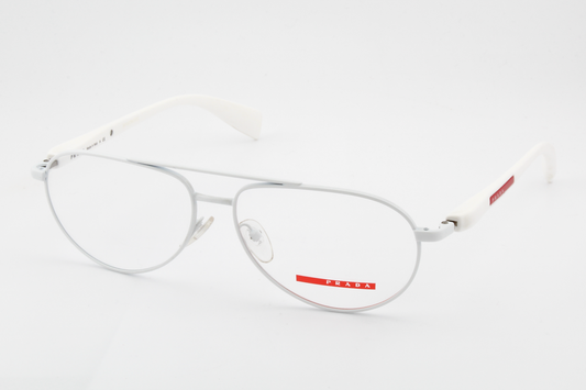 Prada VPS53B  Unisex Aviator Glasses Frame White 58mm