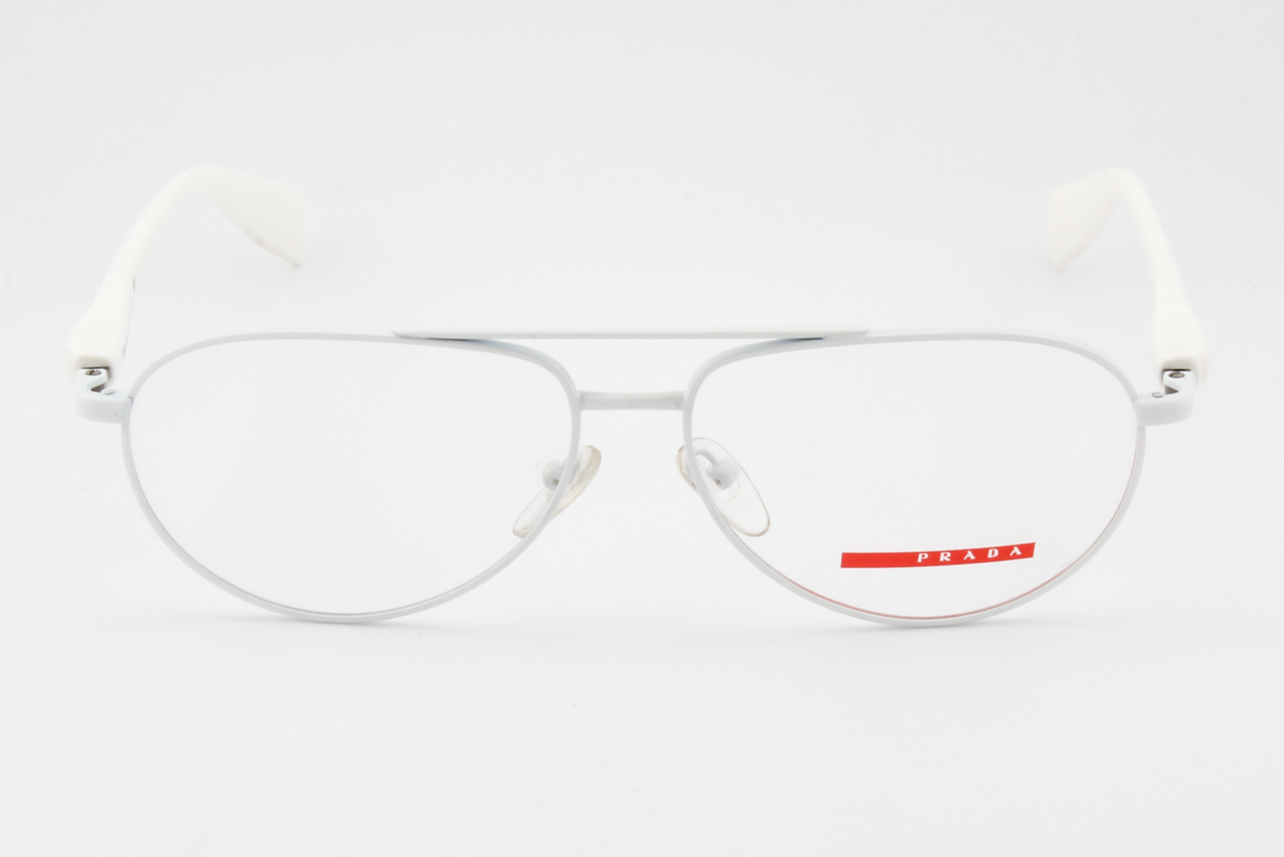 Prada VPS53B  Unisex Aviator Glasses Frame White 58mm
