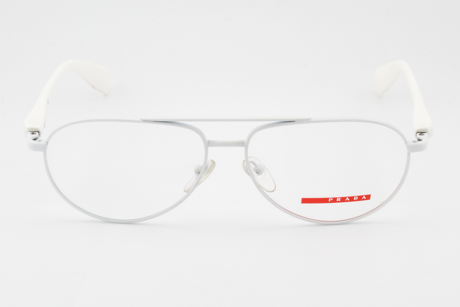 Prada VPS53B  Unisex Aviator Glasses Frame White 58mm