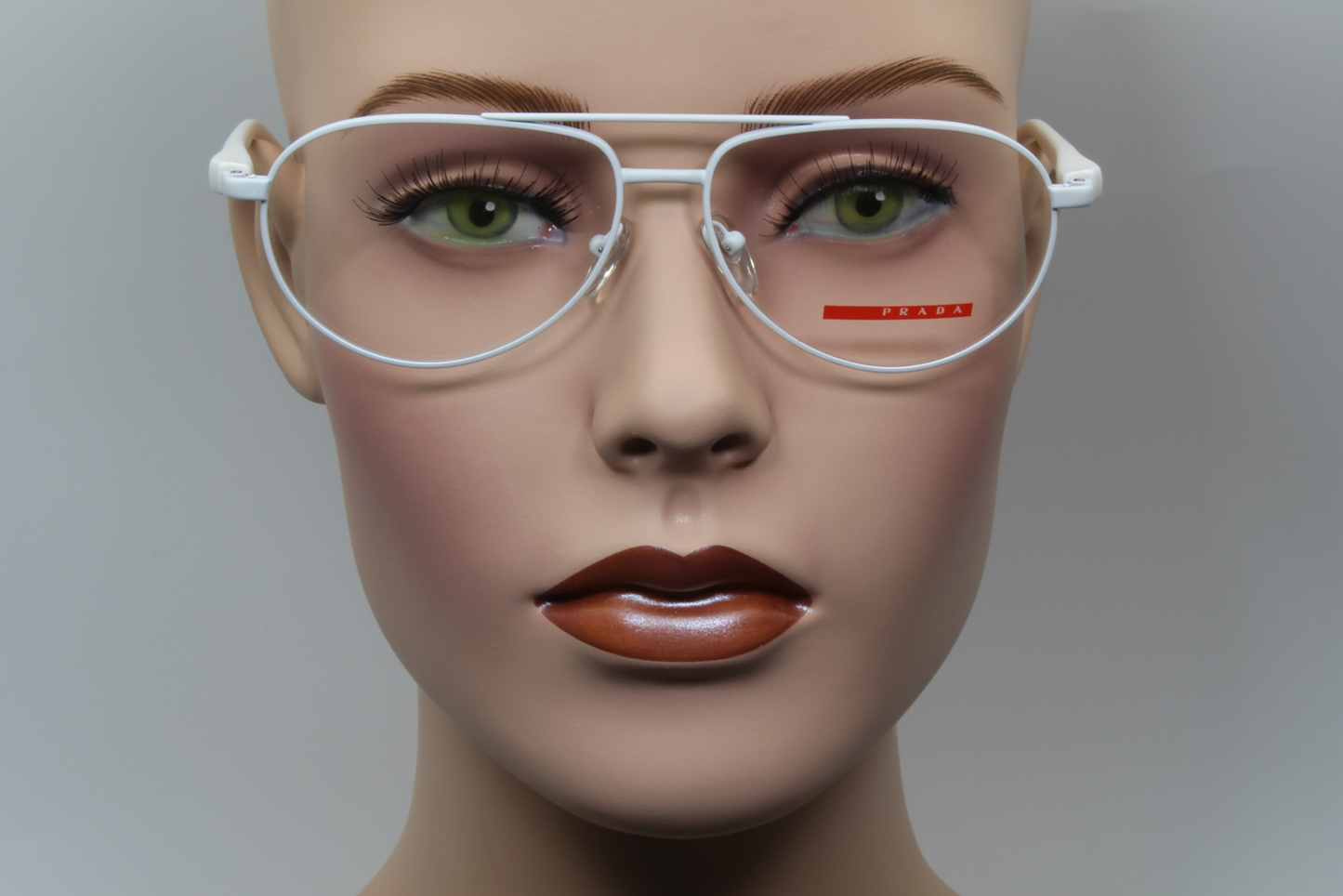 Prada VPS53B  Unisex Aviator Glasses Frame White 58mm