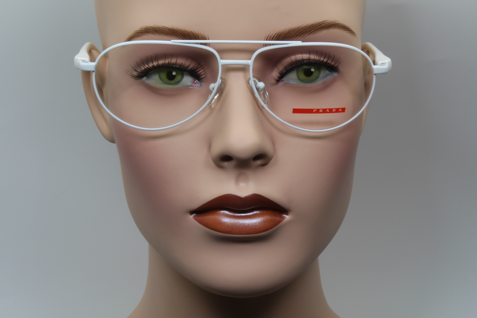 Prada VPS53B  Unisex Aviator Glasses Frame White 58mm