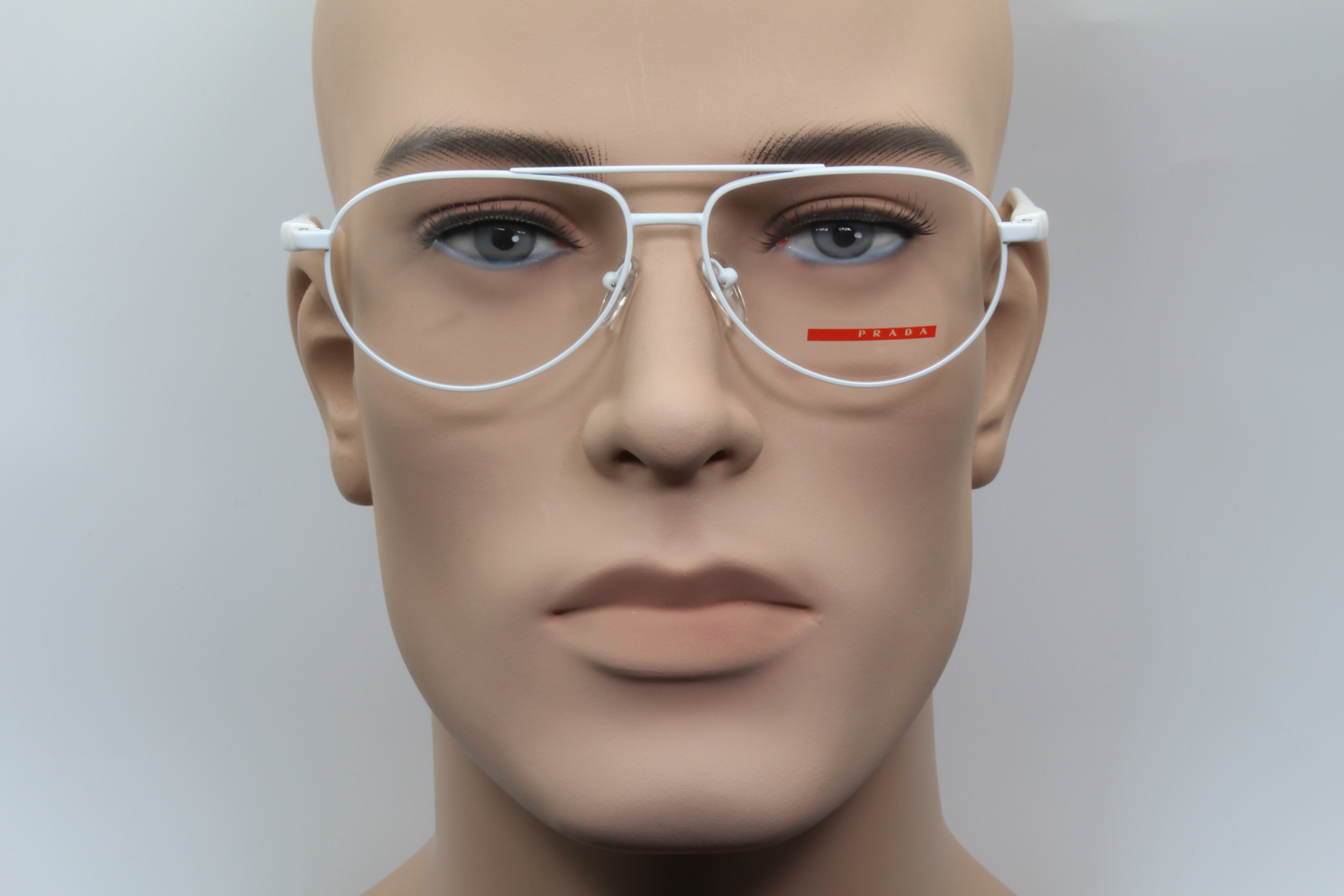 Prada VPS53B  Unisex Aviator Glasses Frame White 58mm