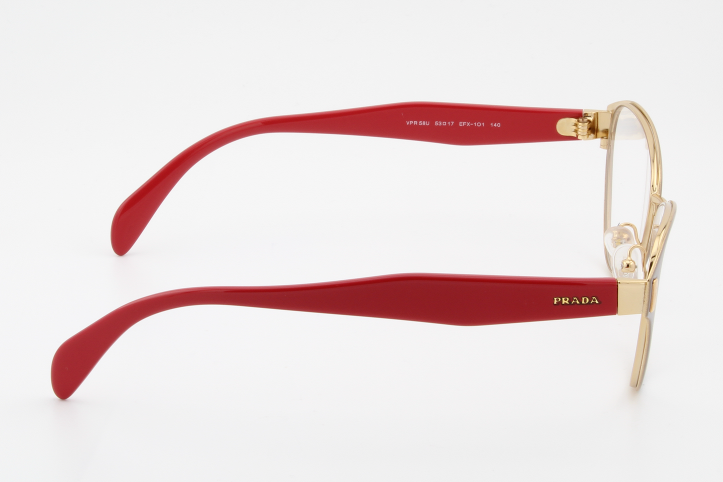 Prada VPR58U  Female Cat Eye Glasses Frame Grey, Pink 53mm