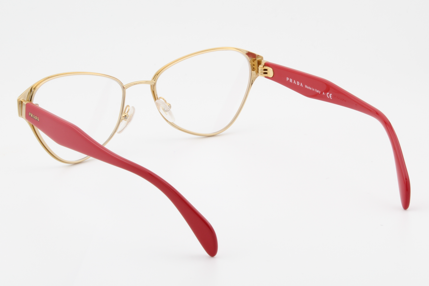 Prada VPR58U  Female Cat Eye Glasses Frame Grey, Pink 53mm