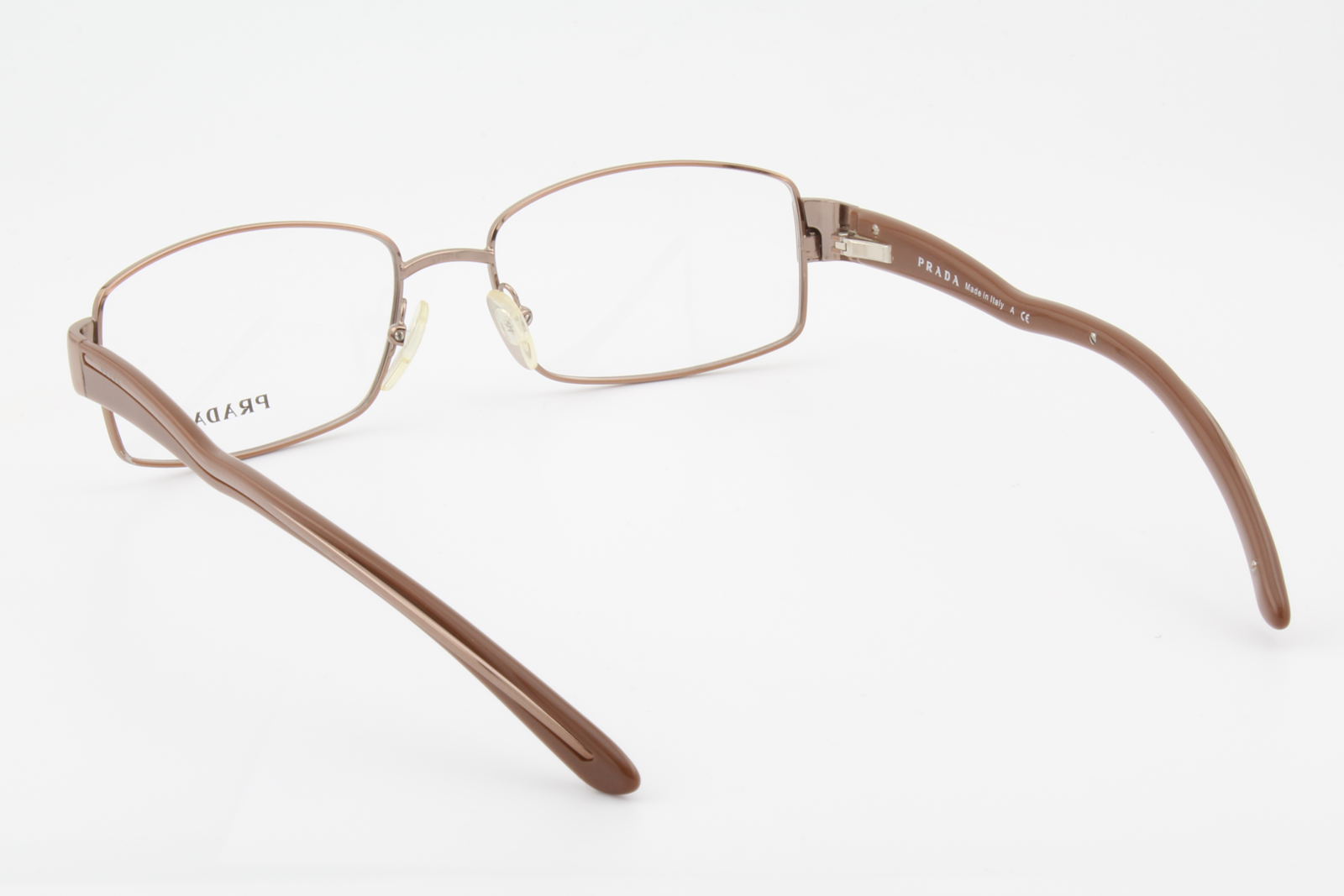 Prada VPR58M  Female Rectangular Glasses Frame Brown/Bronze 53mm