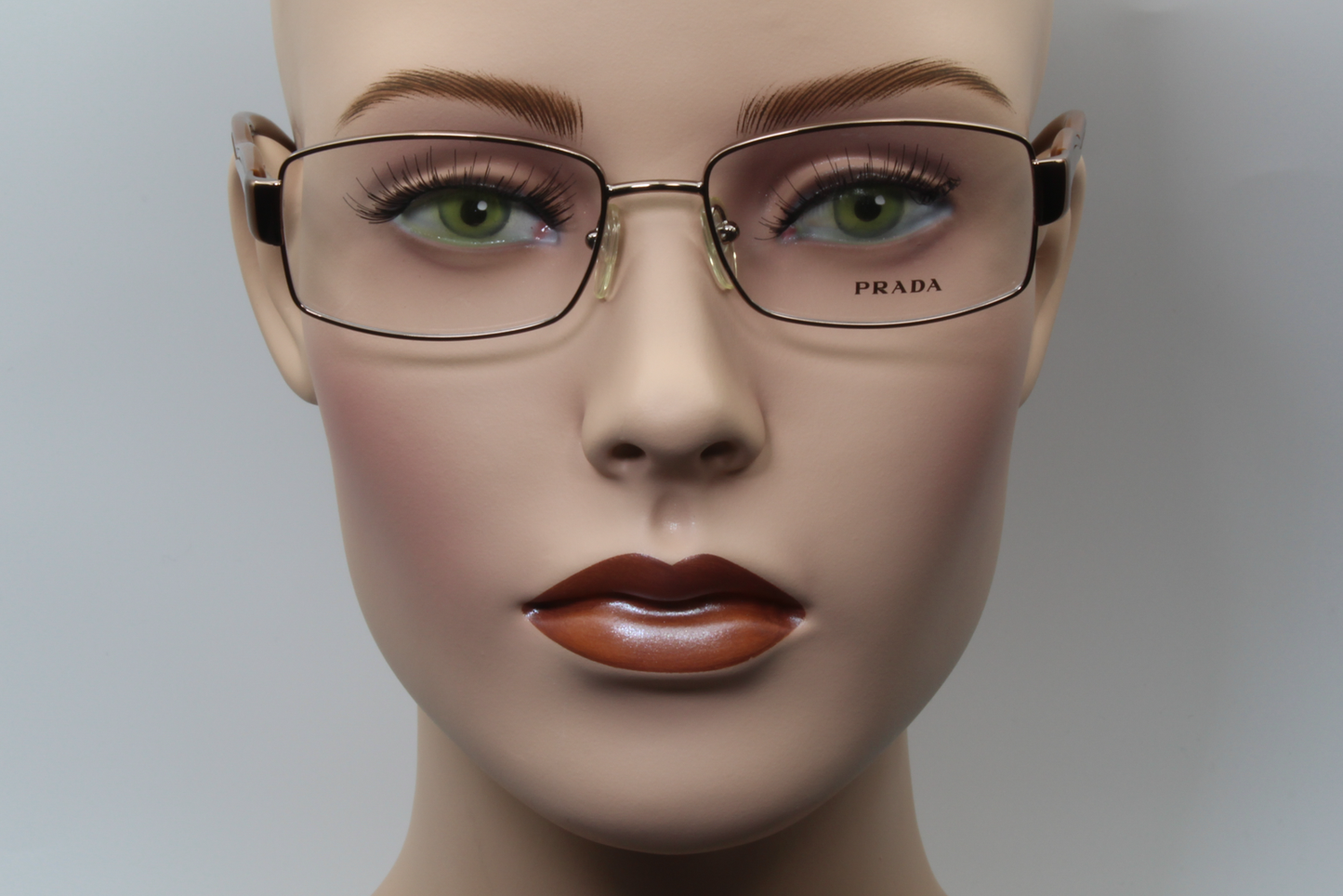 Prada VPR58M  Female Rectangular Glasses Frame Brown/Bronze 53mm