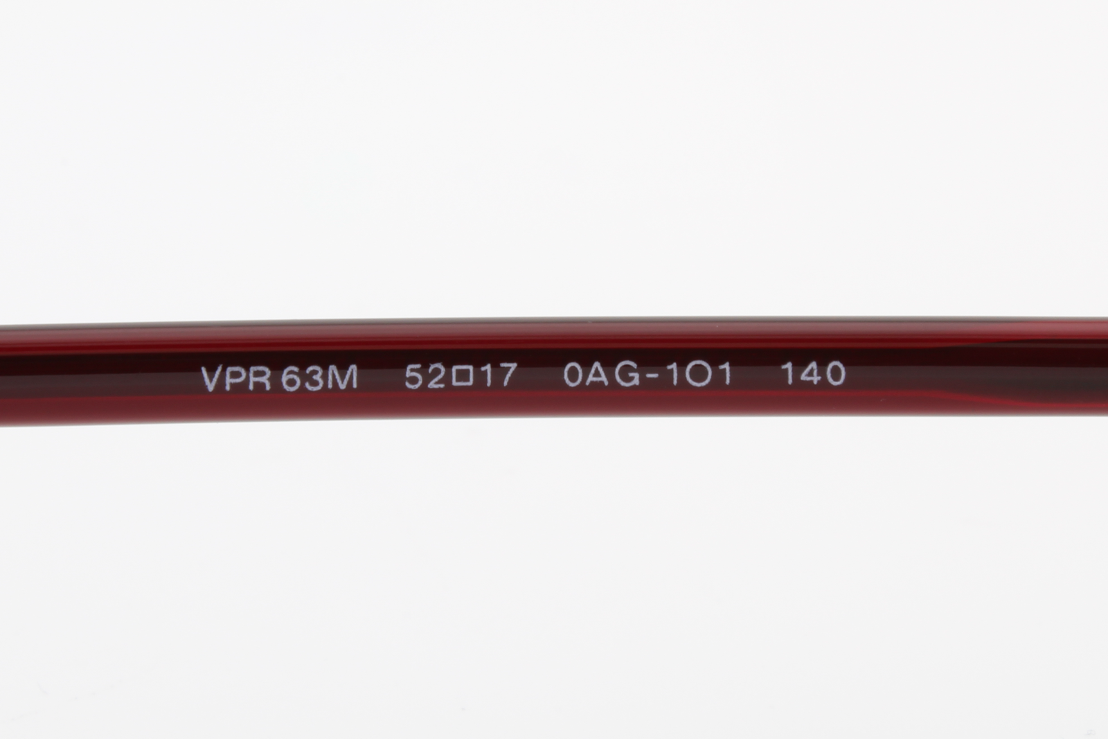 Prada VPR63M  Unisex Rectangular Glasses Frame Gunmetal, Red 52mm