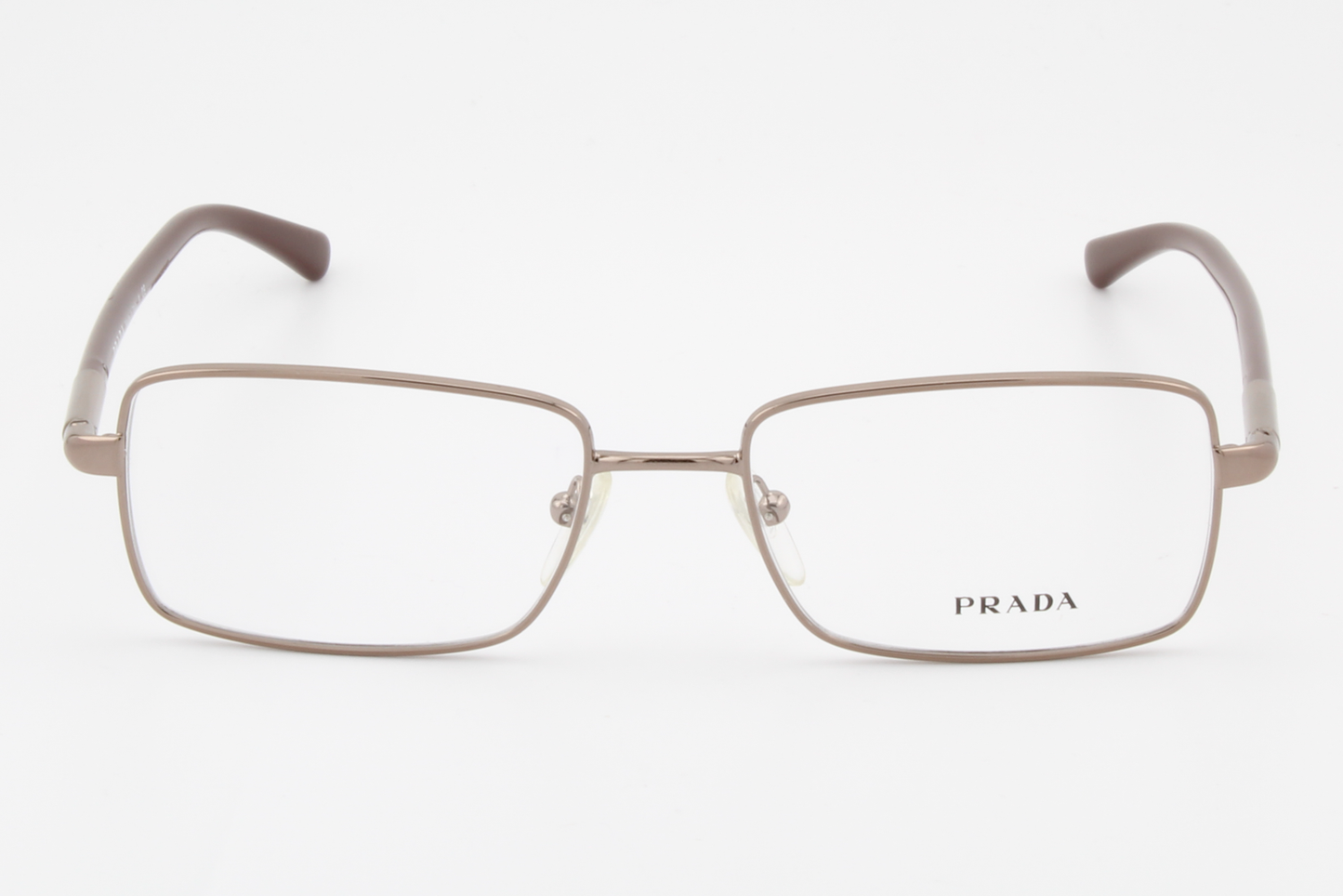 Prada VPR63M  Unisex Rectangular Glasses Frame Gunmetal/Brown 52mm