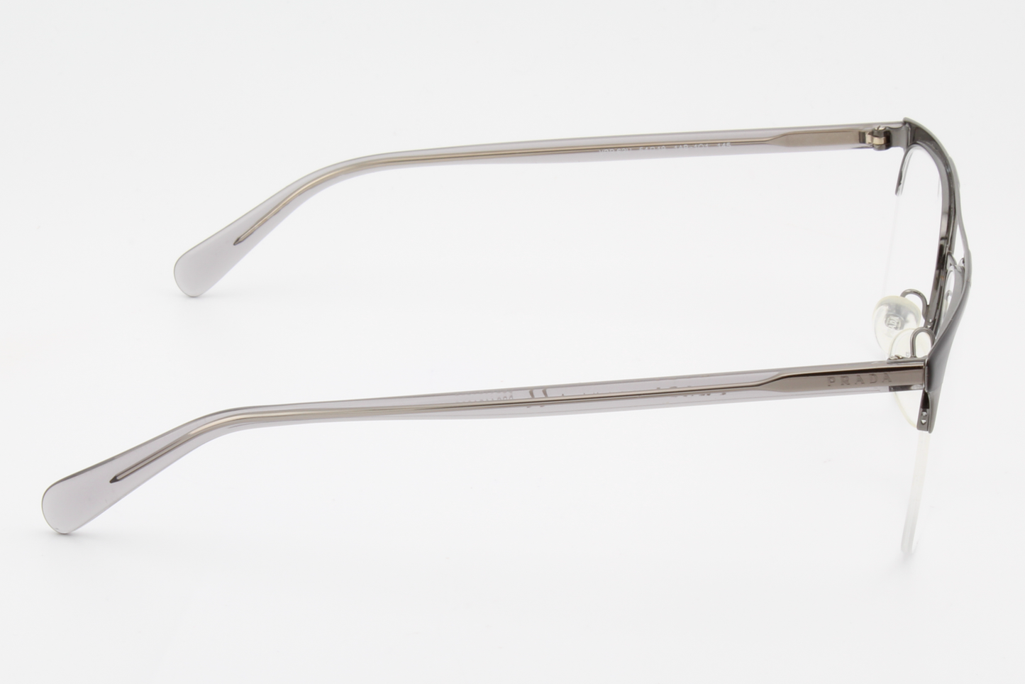 Prada VPR63U  Unisex Square Glasses Frame Black, Gunmetal 54mm