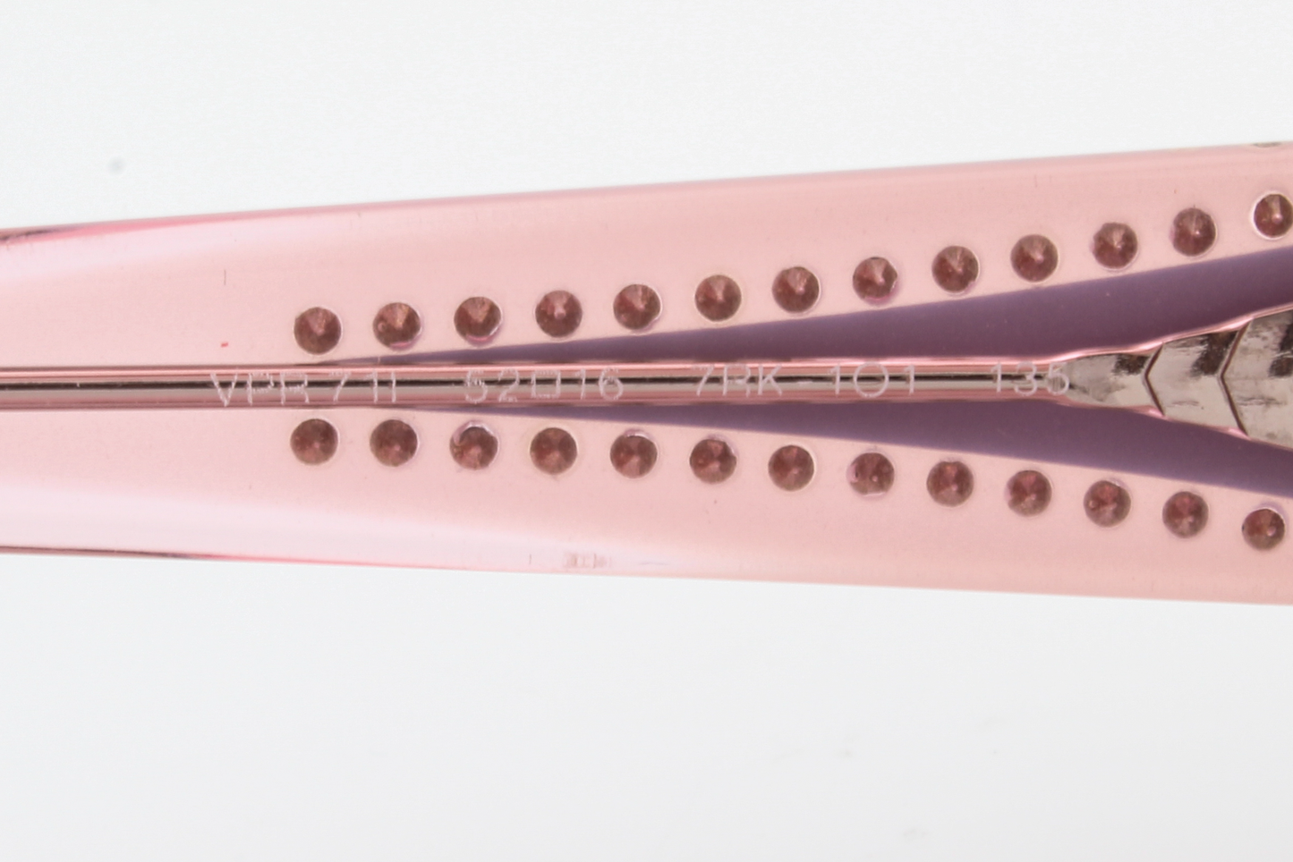 Prada VPR71I  Female Rectangular Glasses Frame Bronze, Black, Pink 52mm