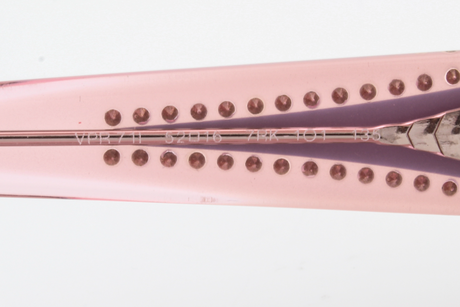 Prada VPR71I  Female Rectangular Glasses Frame Bronze, Black, Pink 52mm