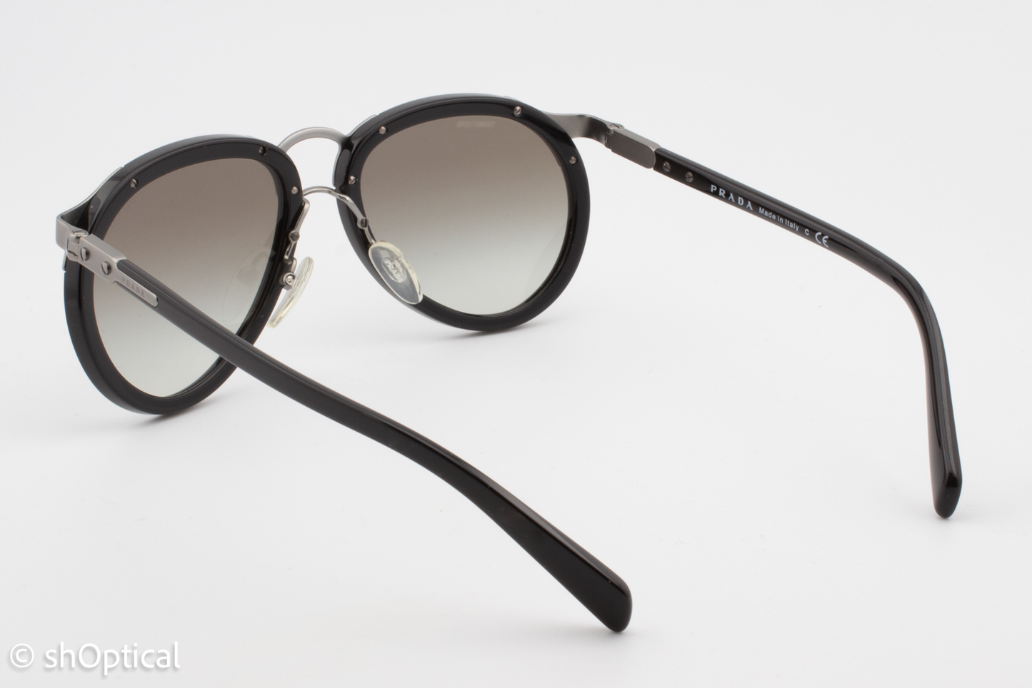 Prada SPR01T 1AB-0A7 Mens Full Rim Sunglasses Black 56mm