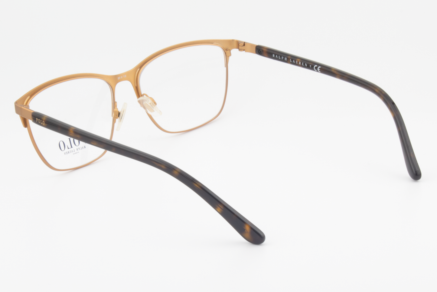 Polo Ralph Lauren PH1184  Male Square Glasses Frame Semi Shiny Bronze Brown 55mm