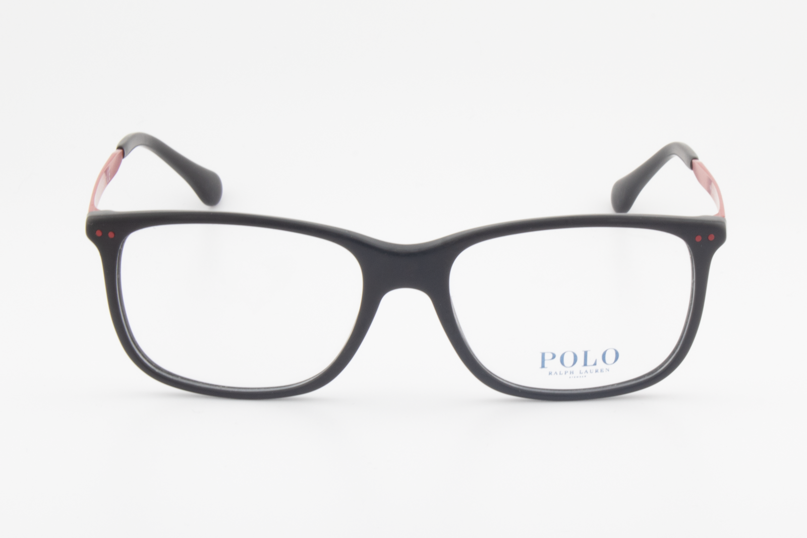Polo Ralph Lauren PH2171  Male Rectangular Glasses Frame Black & Red 56mm