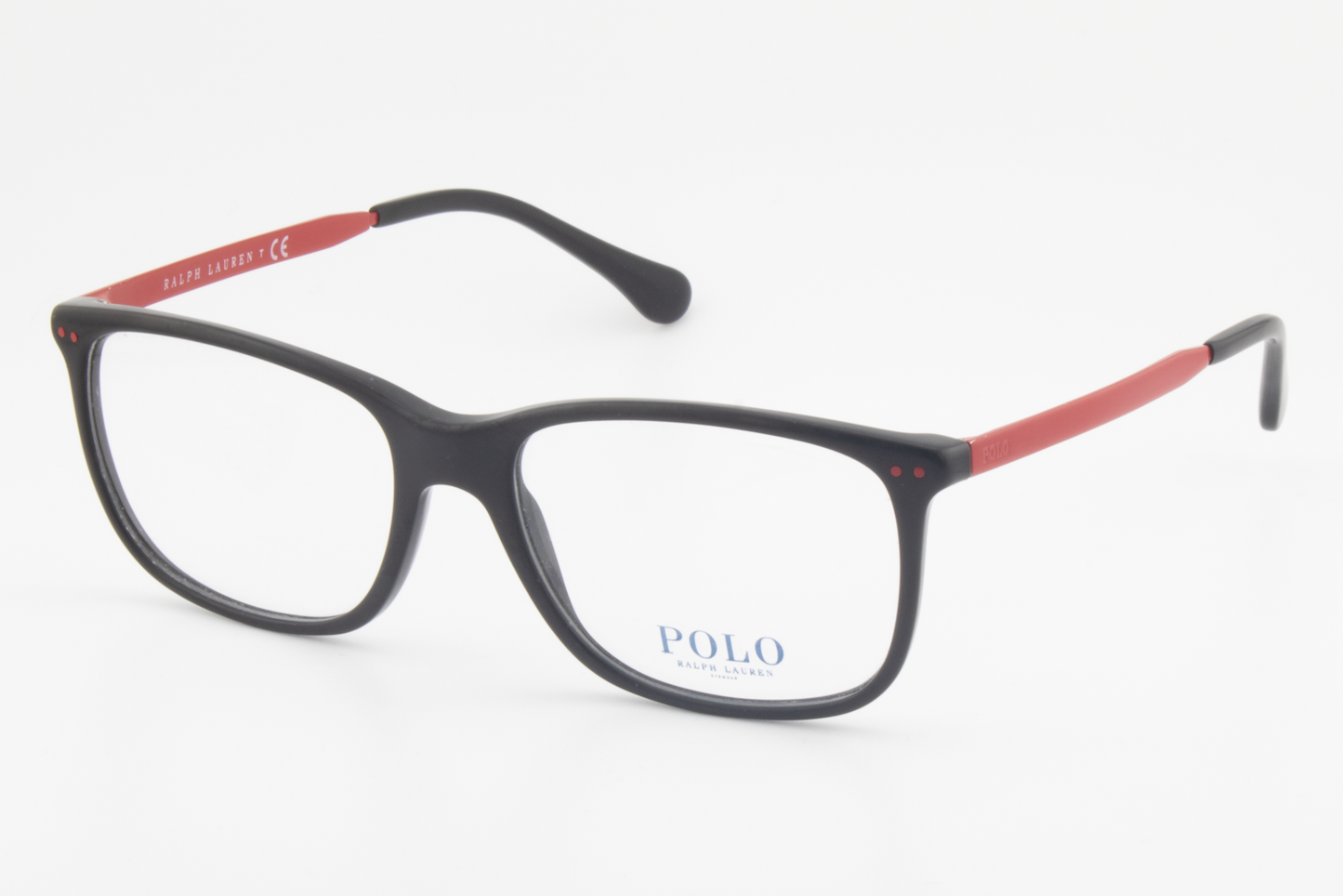 Polo Ralph Lauren PH2171  Male Rectangular Glasses Frame Black & Red 56mm