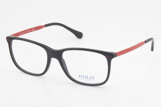 Polo Ralph Lauren PH2171  Male Rectangular Glasses Frame Black & Red 56mm