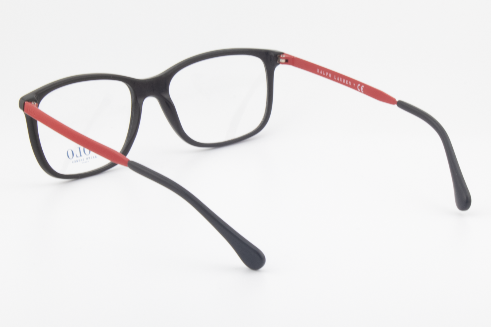 Polo Ralph Lauren PH2171  Male Rectangular Glasses Frame Black & Red 56mm