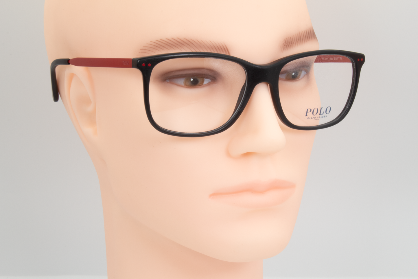 Polo Ralph Lauren PH2171  Male Rectangular Glasses Frame Black & Red 56mm