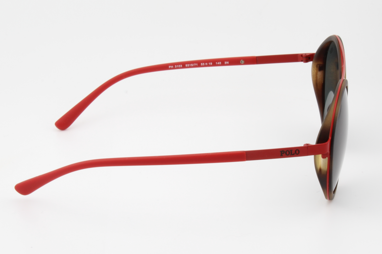 Polo Ralph Lauren PH3103 9315/71 Womens Full Rim Sunglasses Dark Red Havana 53mm