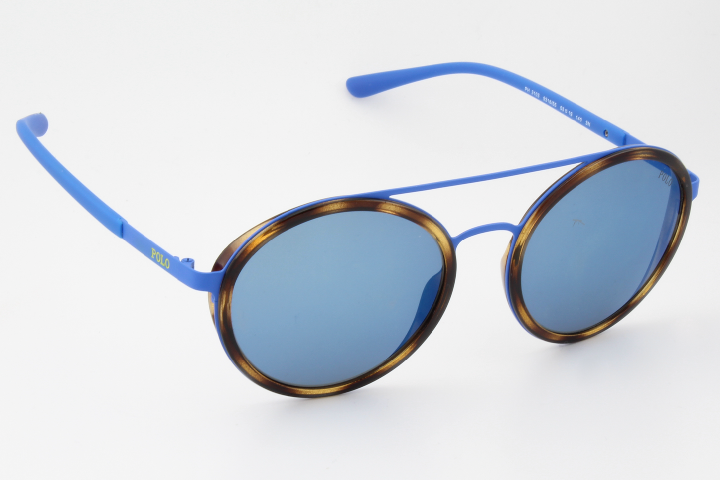 Polo Ralph Lauren PH3103 9318/55 Womens Full Rim Sunglasses Matte Royal Blue and tortoiseshell 53mm