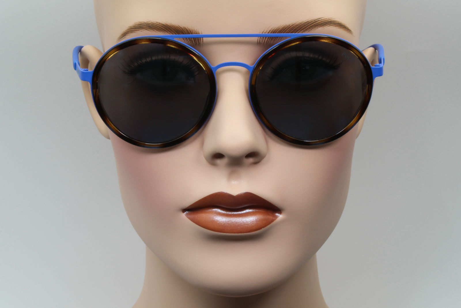 Polo Ralph Lauren PH3103 9318/55 Womens Full Rim Sunglasses Matte Royal Blue and tortoiseshell 53mm