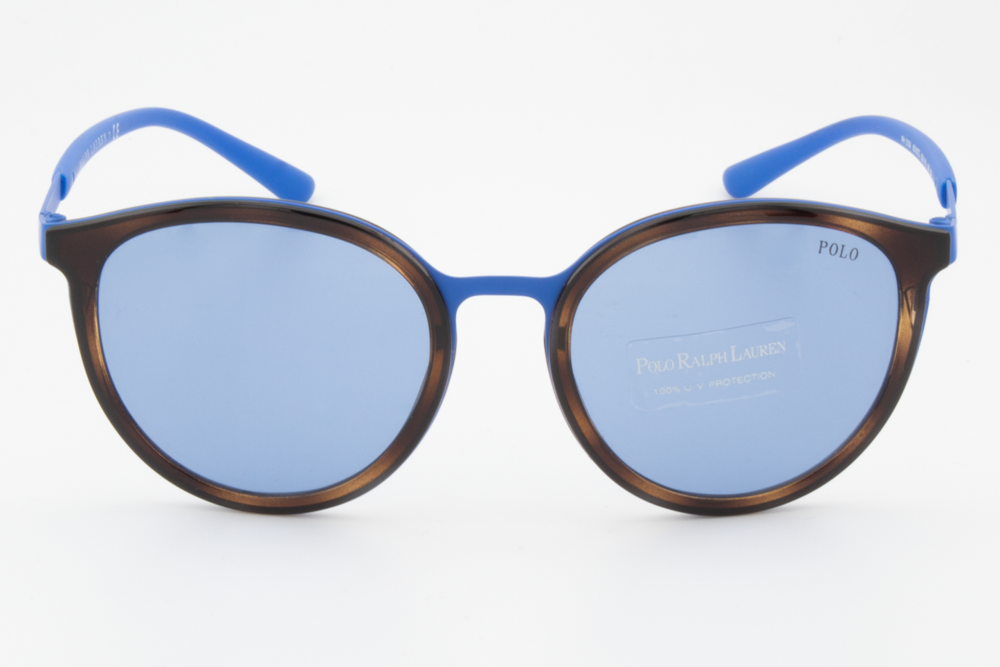 Polo Ralph Lauren PH3104 9318/72 Unisex Full Rim Sunglasses Matte Royal Blue/Light Blue & Havana 50mm