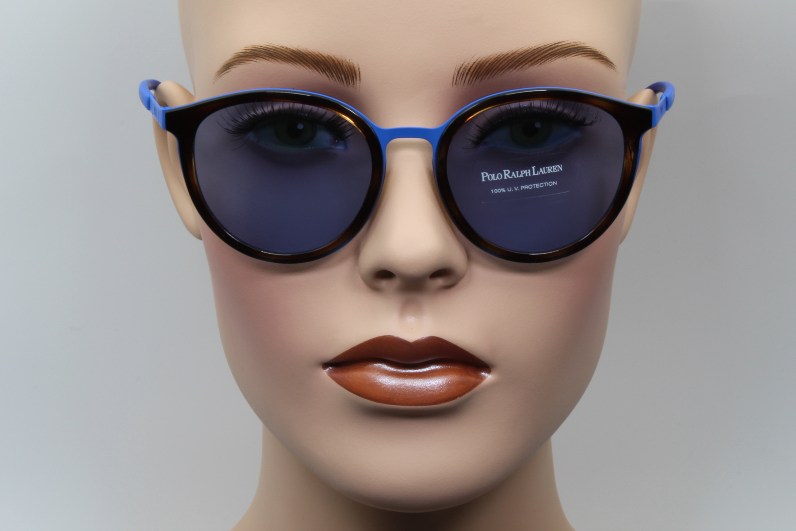 Polo Ralph Lauren PH3104 9318/72 Unisex Full Rim Sunglasses Matte Royal Blue/Light Blue & Havana 50mm