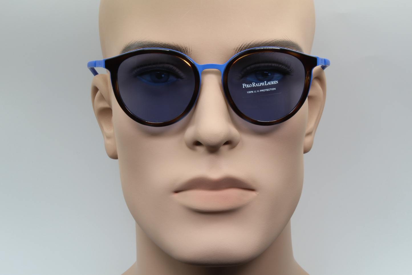 Polo Ralph Lauren PH3104 9318/72 Unisex Full Rim Sunglasses Matte Royal Blue/Light Blue & Havana 50mm