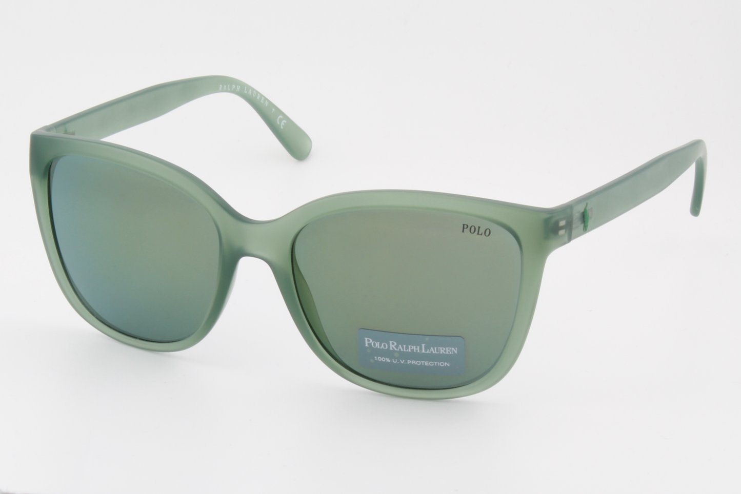 Polo Ralph Lauren PH4114 5603/6R Womens Full Rim Sunglasses Matte Green 55mm