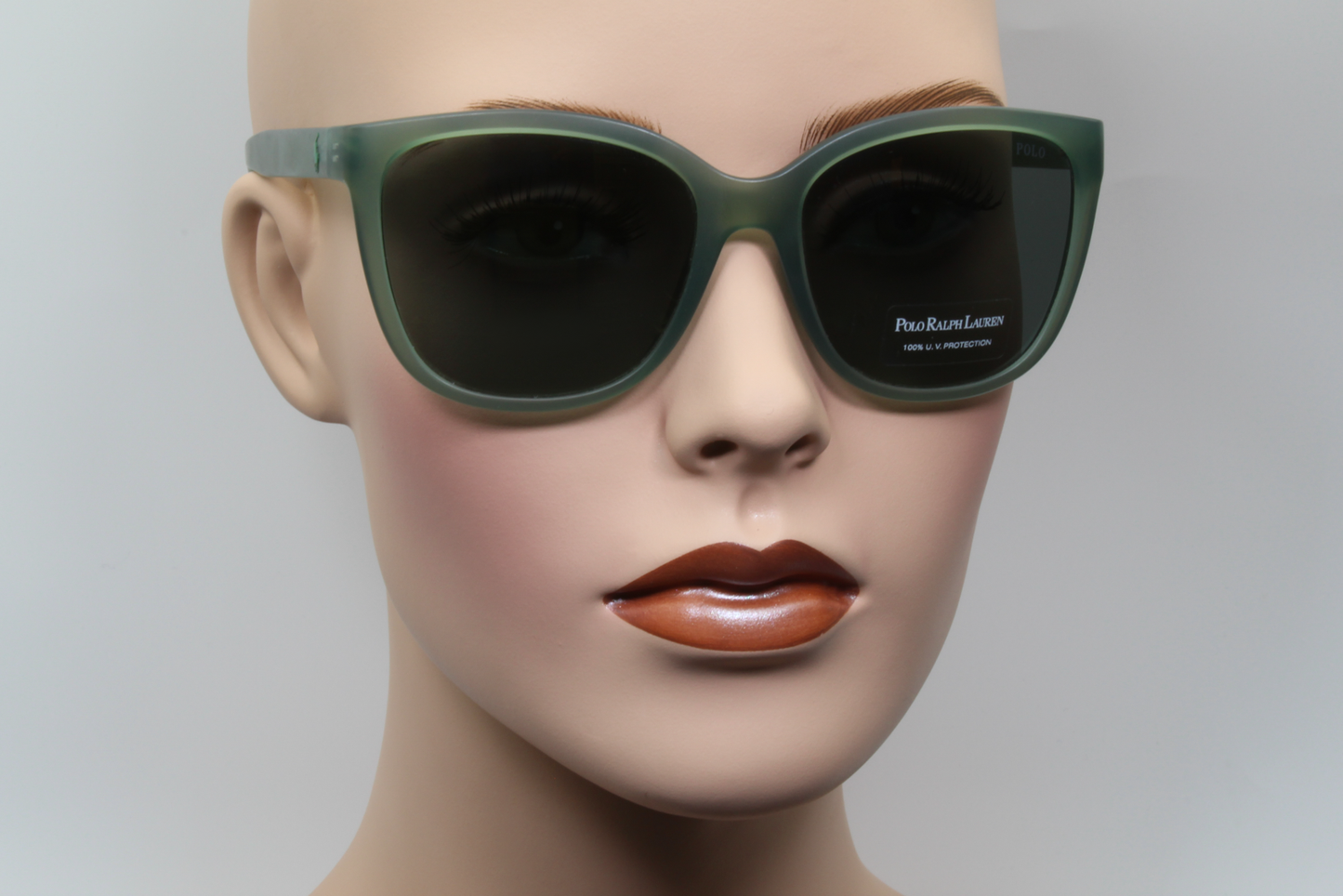 Polo Ralph Lauren PH4114 5603/6R Womens Full Rim Sunglasses Matte Green 55mm
