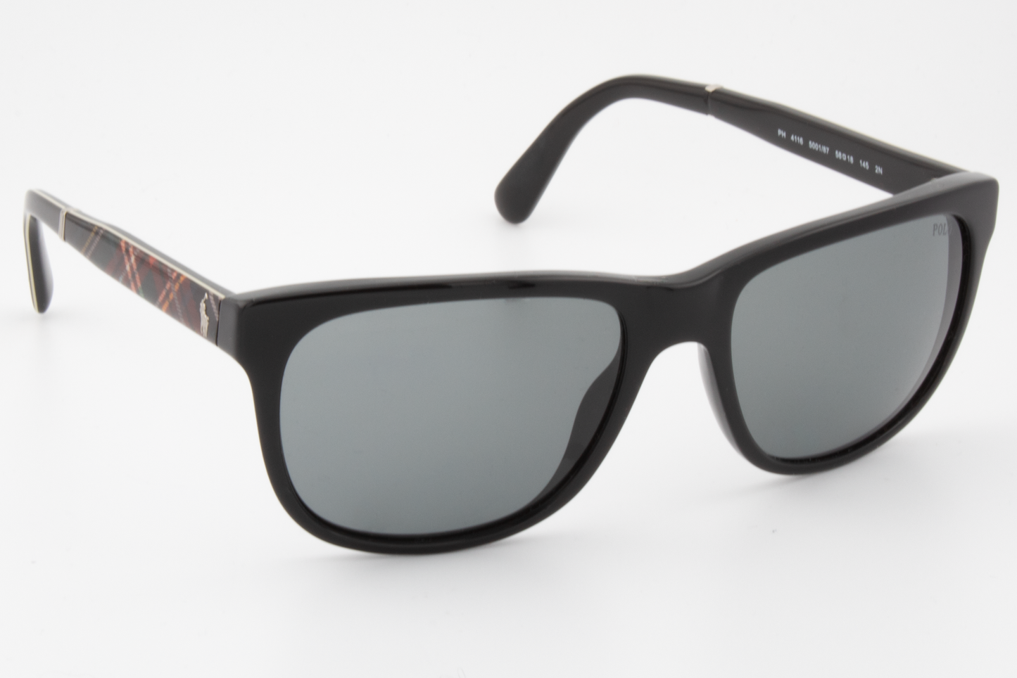 Polo Ralph Lauren PH4116 5001/87 Unisex Full Rim Sunglasses Black 58mm