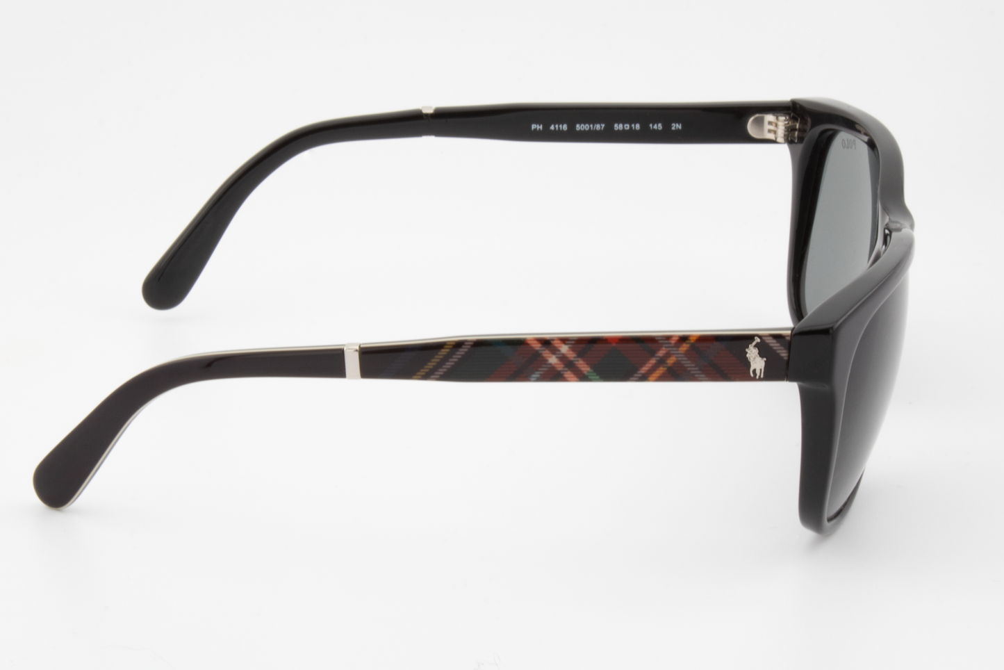 Polo Ralph Lauren PH4116 5001/87 Unisex Full Rim Sunglasses Black 58mm