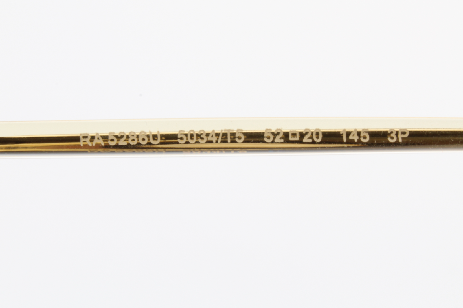 Polo Ralph Lauren RA5286U 5034/T5 Womens Full Rim Sunglasses Transparent Gold 52mm