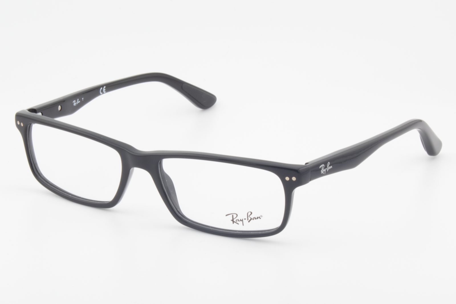 Rayban RB5277  Unisex Rectangular Glasses Frame Shiny Black 54mm