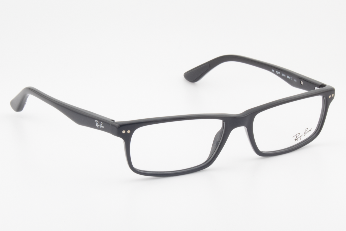 Rayban RB5277  Unisex Rectangular Glasses Frame Shiny Black 54mm