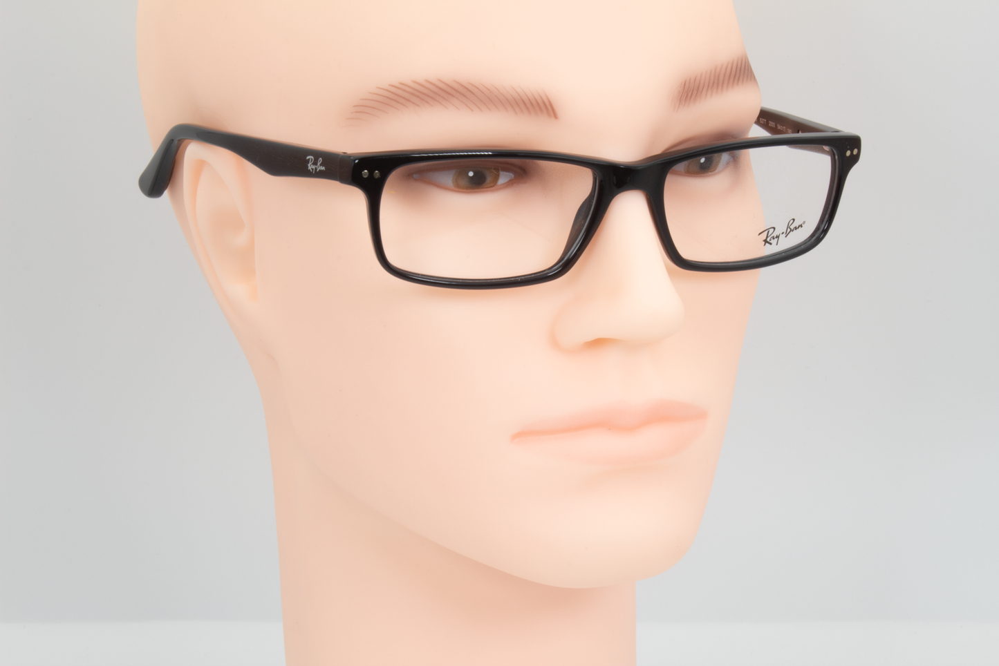 Rayban RB5277  Unisex Rectangular Glasses Frame Shiny Black 54mm