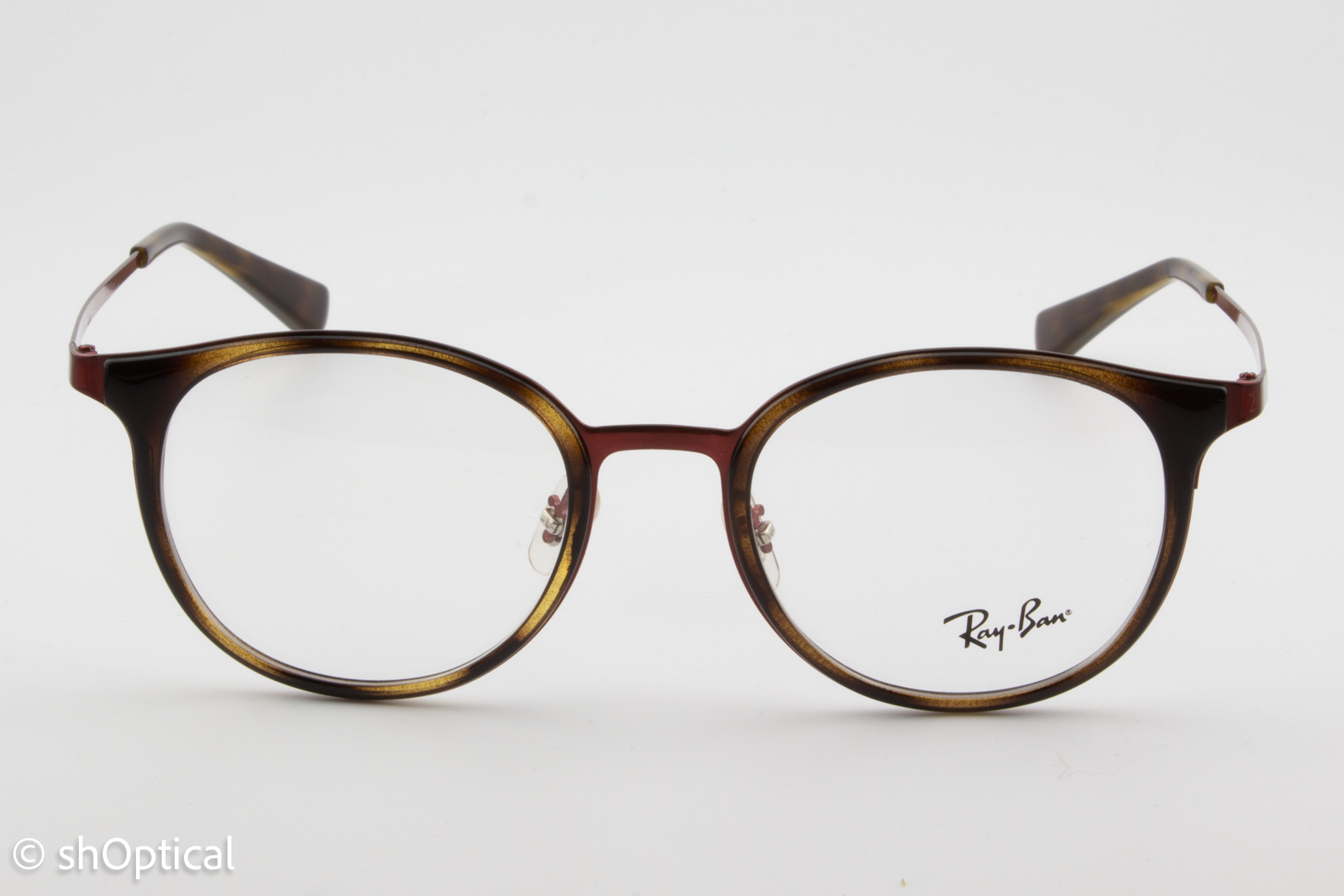 Rayban RB6372M  Female Oval Glasses Frame Havana/Bordeaux 50mm