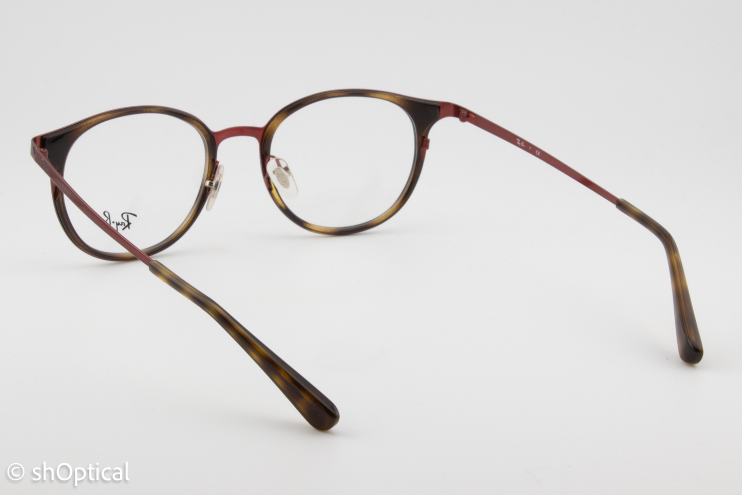 Rayban RB6372M  Female Oval Glasses Frame Havana/Bordeaux 50mm