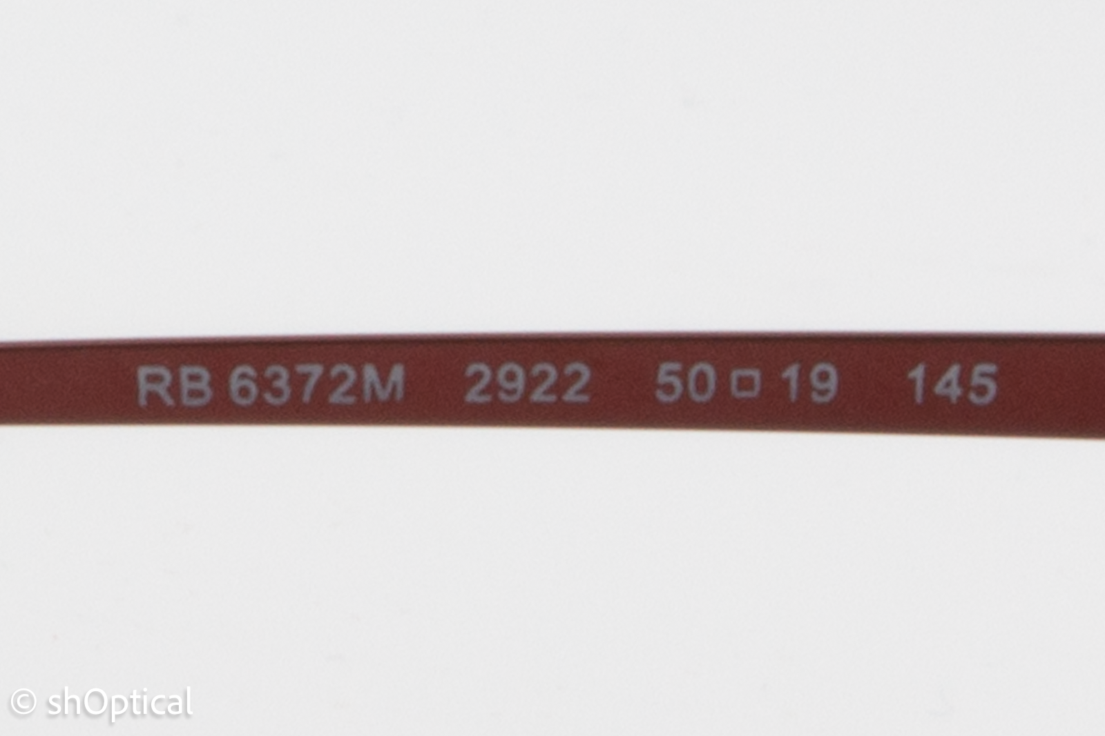 Rayban RB6372M  Female Oval Glasses Frame Havana/Bordeaux 50mm