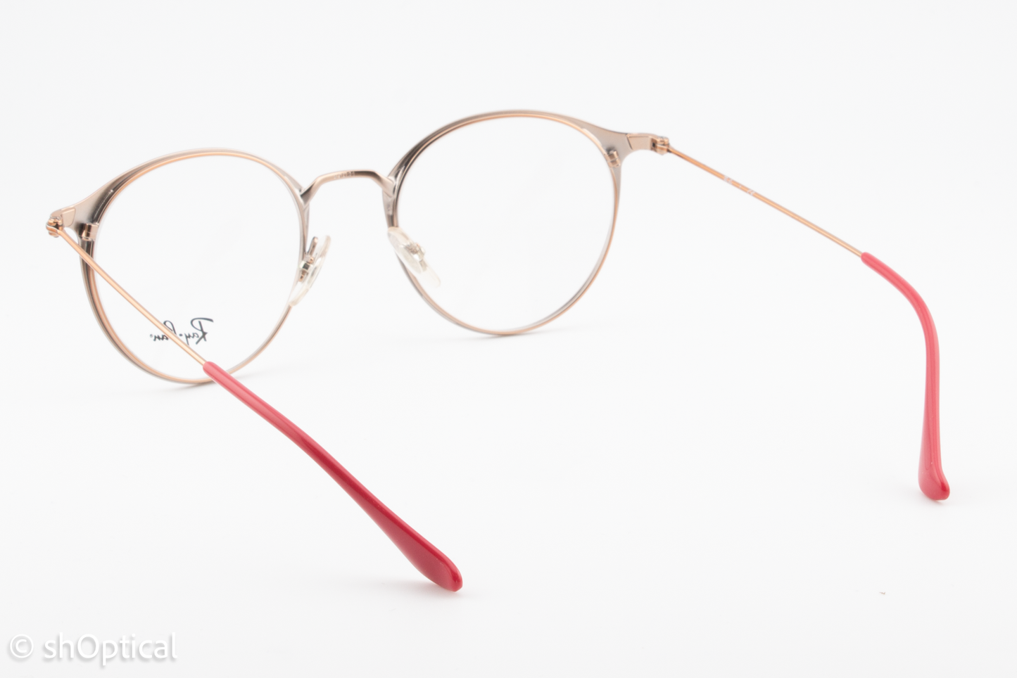 Rayban RB6378  Unisex Round Glasses Frame Red 49mm