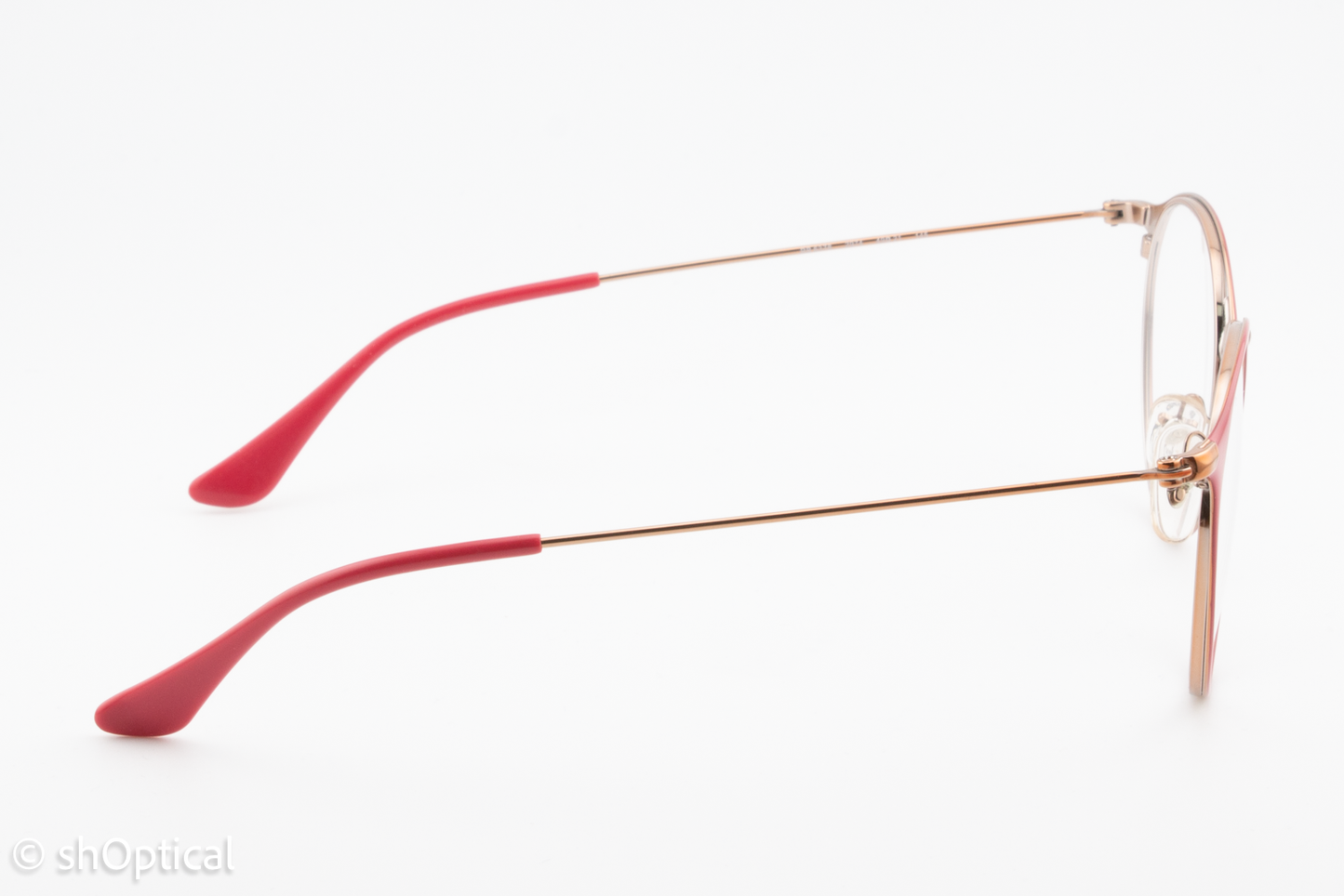 Rayban RB6378  Unisex Round Glasses Frame Red 49mm